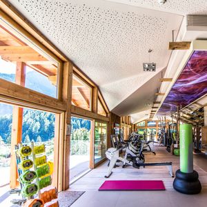 Fitnessstudio im 5 Sterne Hotel STOCK resort/Finkenberg/Zillertal/Tirol/Österreich-STOCK resort