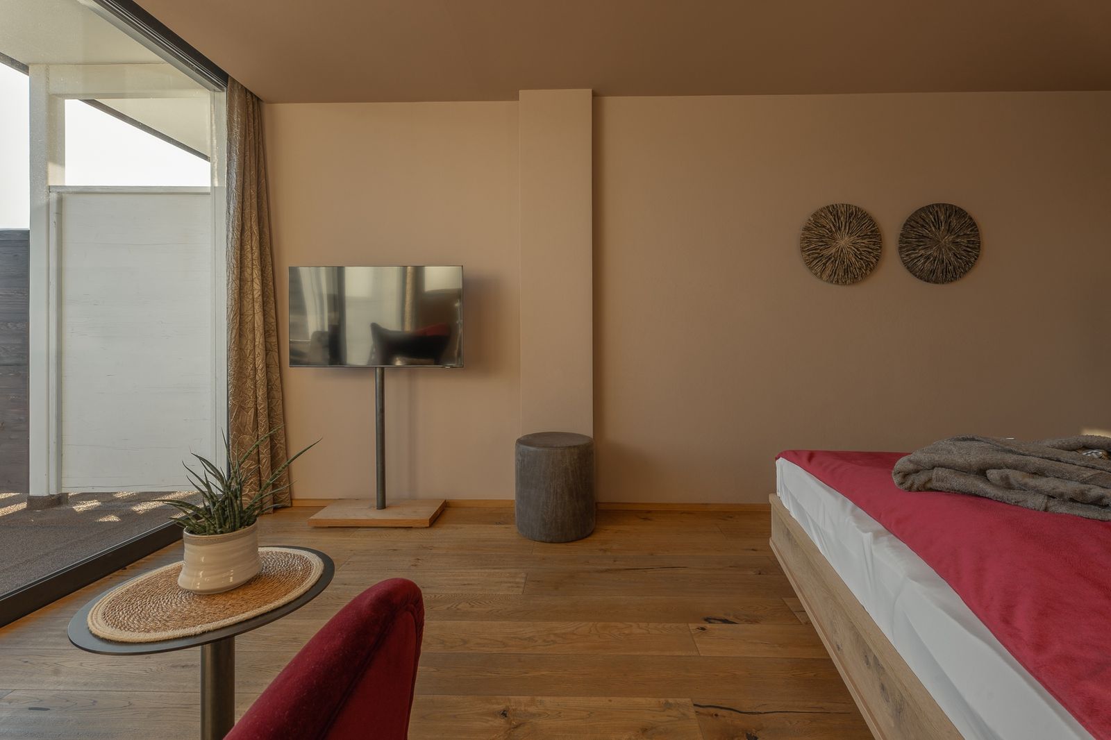Camera doppia standard Pergola esposta a sud (35 m²) all’Hotel Erika a Tirolo