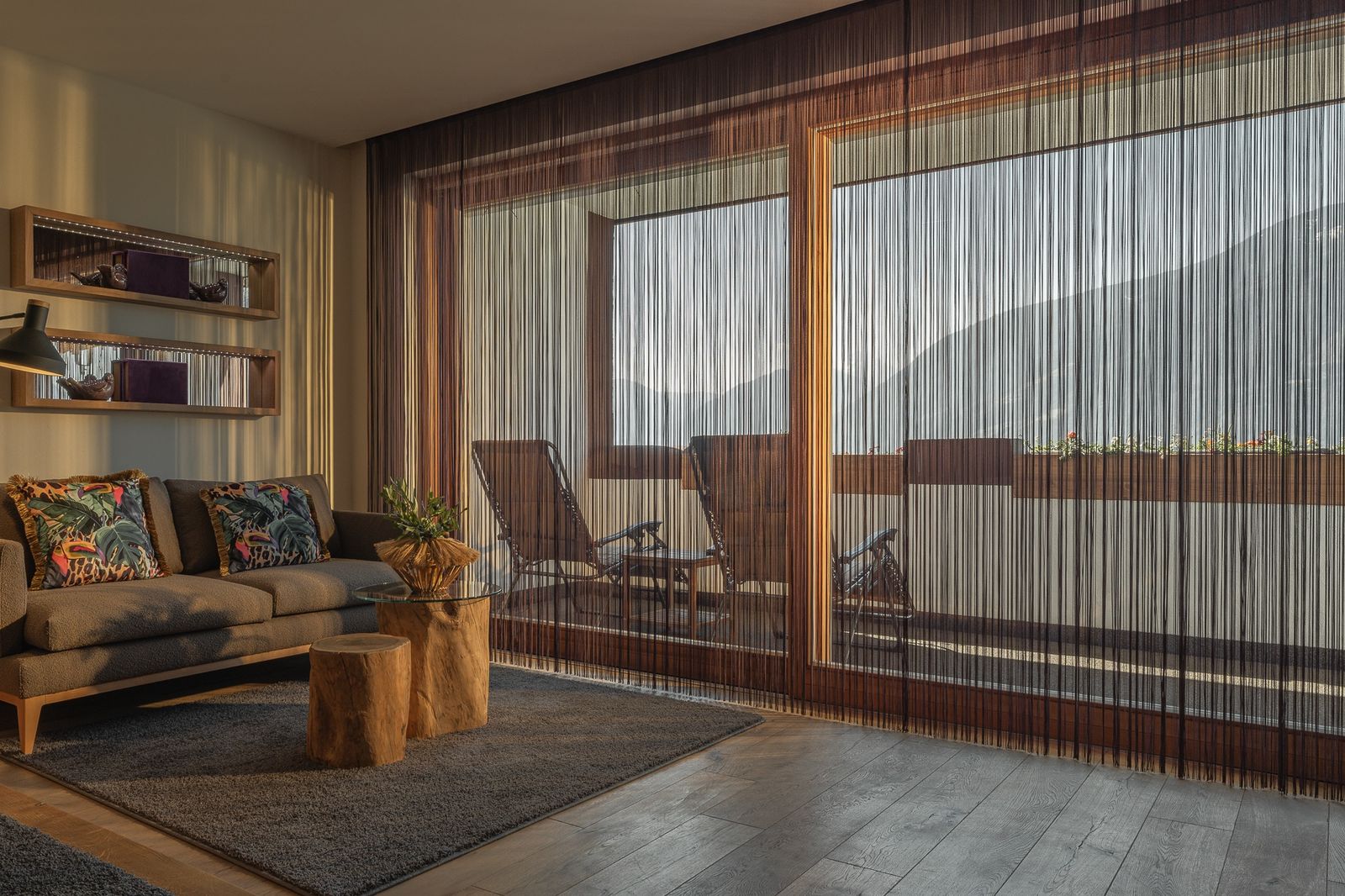 Großes Doppelzimmer Olive mit Panoramablick über Meran