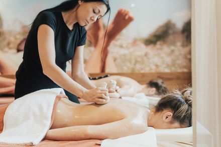 Allgäu herbal compress partial massage