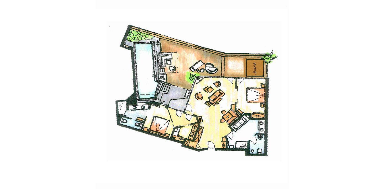 Waldklause : Panorama Poolsuite