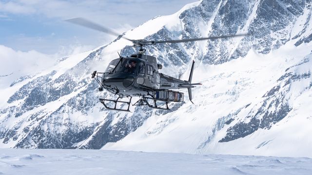 Helikopter Rundflug Winter