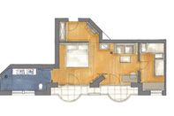 Suite Patrizia Nord deluxe | casa principale floor plan