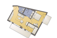 NEU! Suite Patrizia Süd deluxe  | Stammhaus floor plan