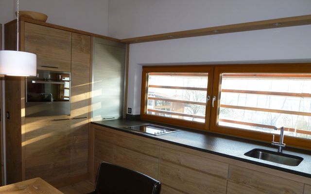 biohotel amvieh theater ferienwohnung schweinderl küche
