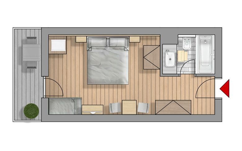 Floor plan apartment mini