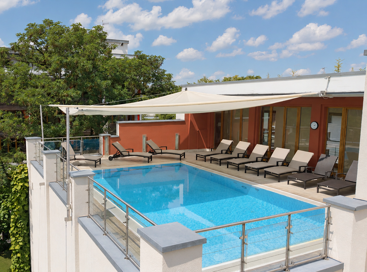Bio-Thermalhotel Falkehof: Panorama-Pool - Bio-Thermalhotel Falkenhof, Bad Füssing, Bayern, Deutschland