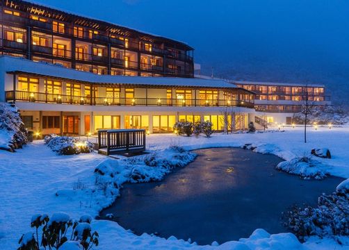 biohotel theiner's garten Hotel bei Nacht - Biorefugium theiner's garten, Gargazon, Meran Umgebung, Trentino-Südtirol, Italien