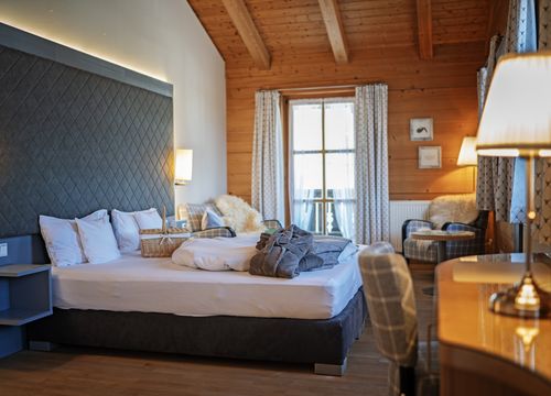 Bio-Chalet-Doppelzimmer Edelkastanie (1/4) - moor&mehr Bio-Kurhotel