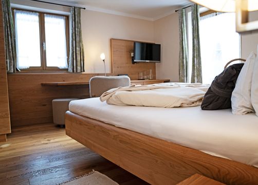 Biohotel moor&mehr Doppelzimmer Minze mit Südterrasse (7/7) - moor&mehr Bio-Kurhotel