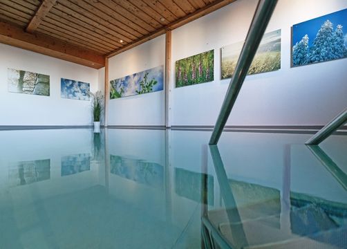 Biohotel moor&mehr: Hallenbad - moor&mehr Bio-Kurhotel, Bad Kohlgrub, Alpenvorland, Bayern, Deutschland