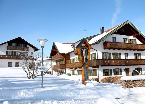 Biohotel moor&mehr: Hotel im Winter - moor&mehr Bio-Kurhotel, Bad Kohlgrub, Alpenvorland, Bayern, Deutschland