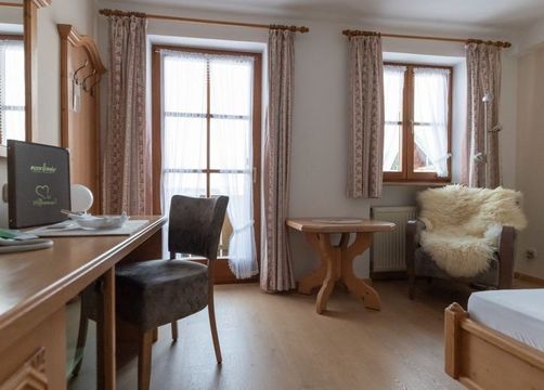 Comfort Single Room "Holunder" with Balcony (1/3) - moor&mehr Bio-Kurhotel