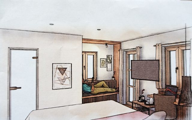 Unterkunft Zimmer/Appartement/Chalet: Panorama-Doppelzimmer Wildrose