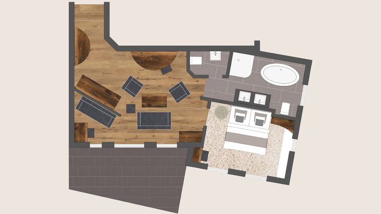 Wellness- & Aktivhotel Bodenmaiser Hof: Kristall.Rubin.Suite image #3