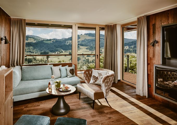 Hotel Room: SUITE HOCHGRAT PREMIUM - Bergkristall - Mein Resort im Allgäu