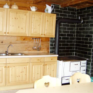 Kitchen, Moaralmhütte, Dölsach, Osttirol, Tyrol, Austria