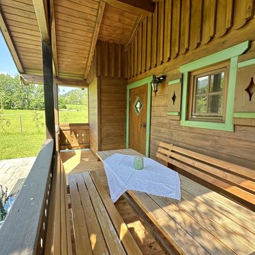 Terrasse, Zirbenhütte, Forstau, Salzburg, Salzburg, Österreich
