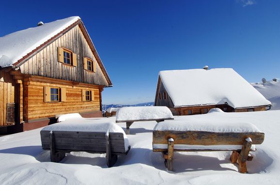Winter, Moselebauer Alm, Bad St. Leonhard, Kärnten, Kärnten, Österreich