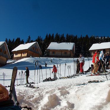 Winter - direkte Lage an der Skipiste, Moselebauer Alm, Bad St. Leonhard, Kärnten, Kärnten, Österreich