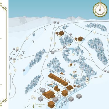 Map winter, Bachgut Chalet, Saalbach-Hinterglemm, Salzburg, Salzburg, Austria