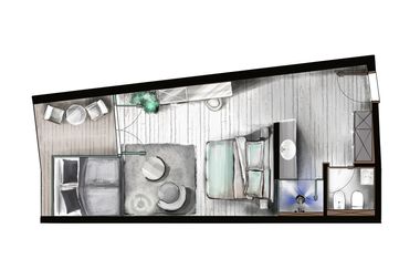 AMONTI Wellnessresort : Familiensuite »Aurina Suite (FAMILY)« map