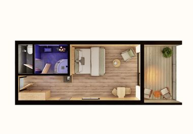 LUNARIS Wellnessresort : Doppelzimmer »Kleine Alm« map
