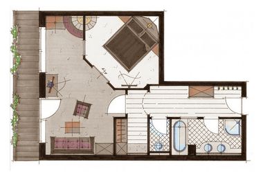 LUNARIS Wellnessresort : Suite «Lunaris Suite» map