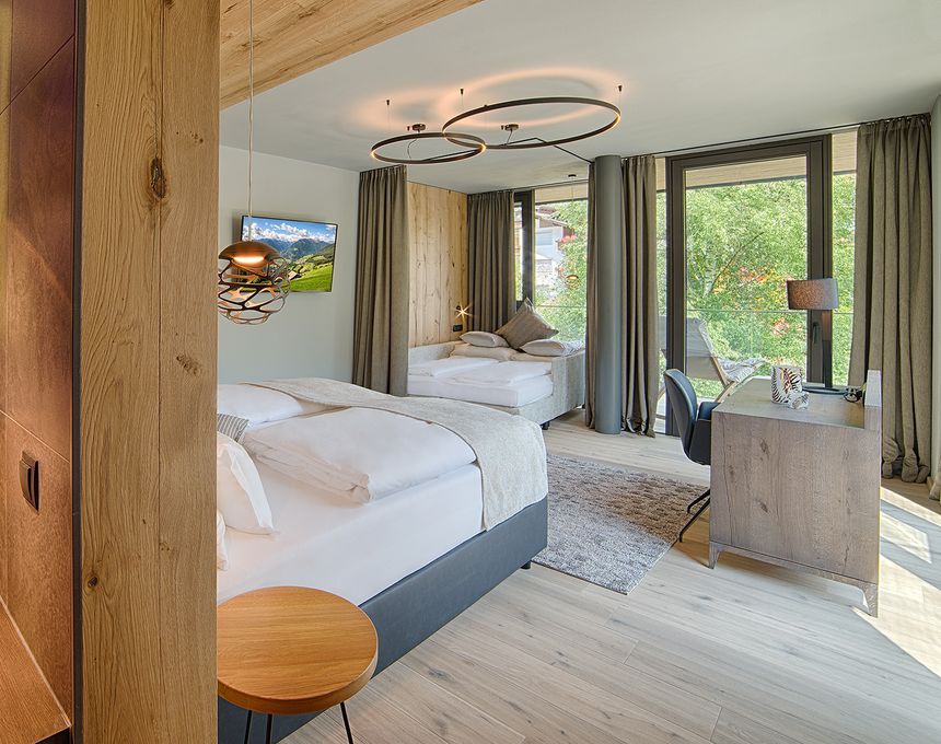LUNARIS Wellnessresort : Familiensuite »Chalet Junior Suite (FAMILY)«