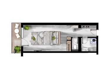 LUNARIS Wellnessresort : Double Room "Mountain Living" map