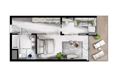 LUNARIS Wellnessresort : Suite «Chalet Suite» map