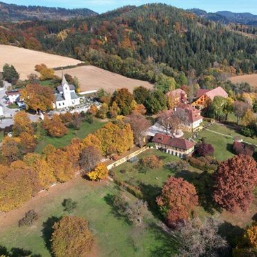 Aussicht, Gut Ottmanach "Schlosshof", Pischeldorf, Kärnten, Kärnten, Österreich