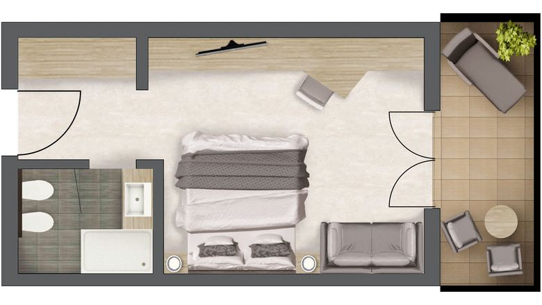 Quellenhof Luxury Resort Passeier: Single room Laugen deluxe image #3