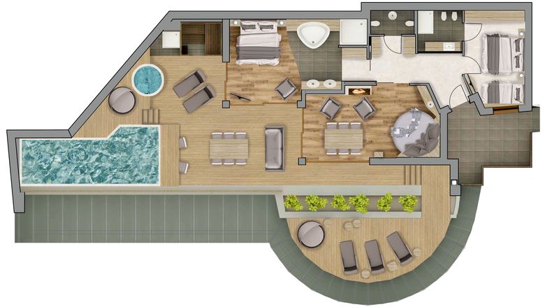 Quellenhof Luxury Resort Passeier: Lake Chalet image #11