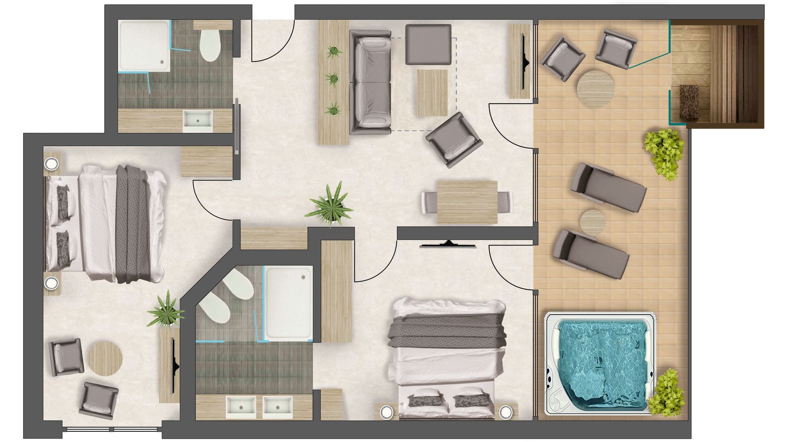 Rosen Suite Deluxe 3 image 12 - Quellenhof Luxury Resort Passeier