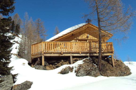 Winter, Almwiesenhütte, Mörtschach, Kärnten, Kärnten, Österreich