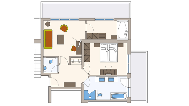 Suite "Alpenveilchen I" im Quellenhaus
