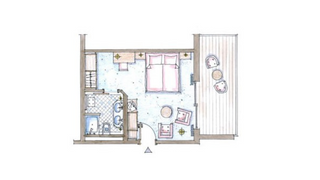 Berberitze mit Südbalkon (28 m²)