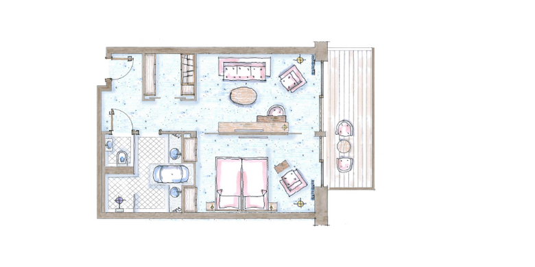 Schüle's Gesundheitsresort & Spa: Suite Edelweiss with a south-facing balcony image #10