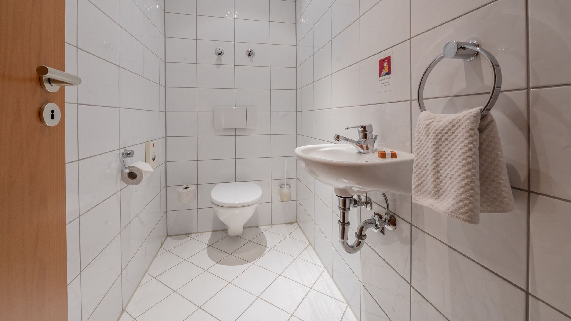Toilette im 2 Raum Familien-Appartement ab 45 qm im Familotel Mein Krug | Familotel Fichtelgebirge FamilienKlub Krug | Mein Krug | Hotel Krug