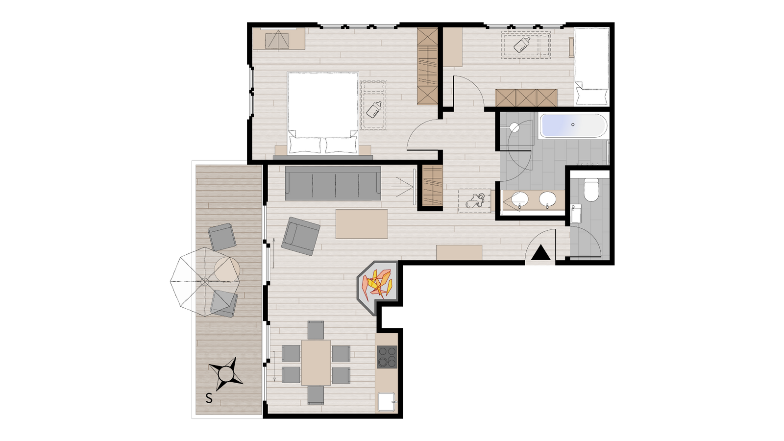 Bauernhof Chalet-Wohnung Steinbock image 8 - Familotel Allgäuer Alpen Allgäuer Berghof