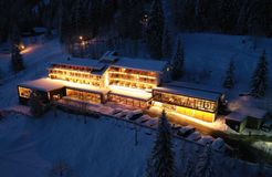 Biohotel Ifenblick: Hotel im Winter - Bio-Berghotel Ifenblick, Balderschwang, Allgäu, Bayern, Deutschland