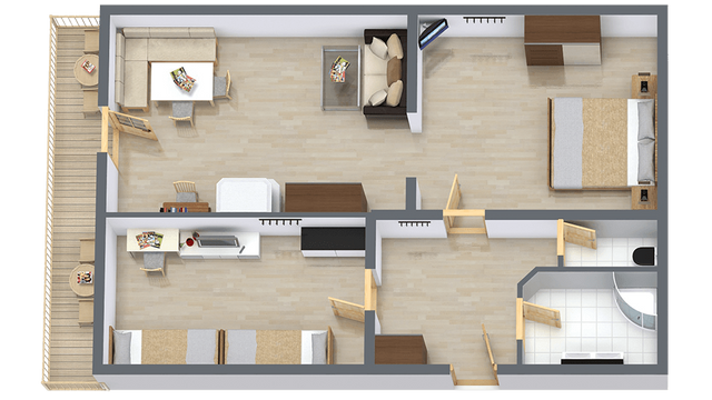 BIO-Familiensuite Typ 2 (2 Raum image 5 - Familotel Tirol Landgut Furtherwirt