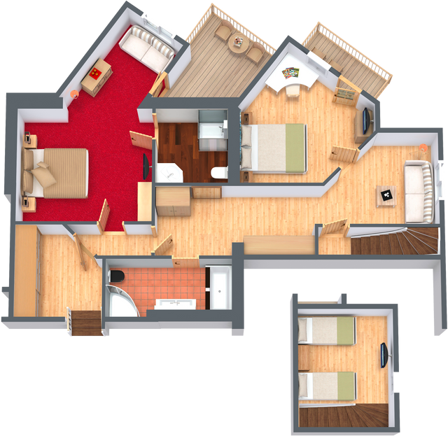 Familien Suite - Wilder Kaiser (3 Raum image 6 - Familotel Tirol Landgut Furtherwirt