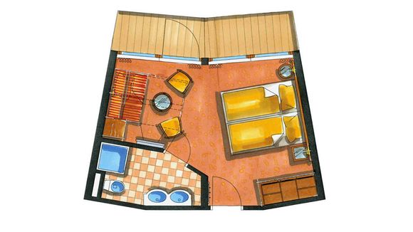 Familienzimmer Wald „superior“ Grundriss