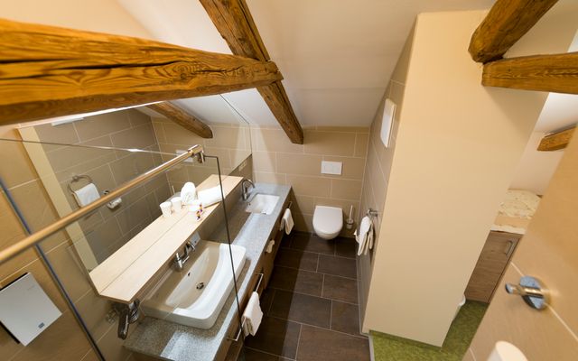 Bad - Familienappartement Schreinerhof "Studio" 2-Raum | Familotel Schreinerhof Bayerischer Wald