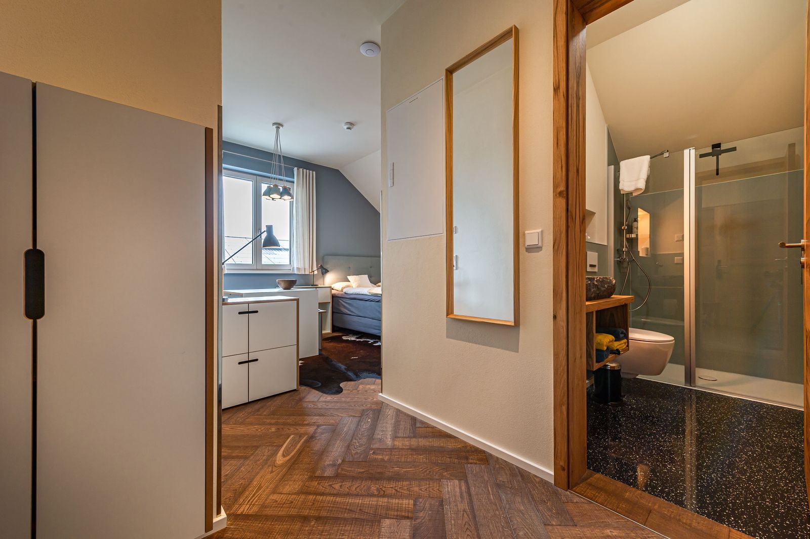 biohotel lindengut appartment kuh spiegel bad