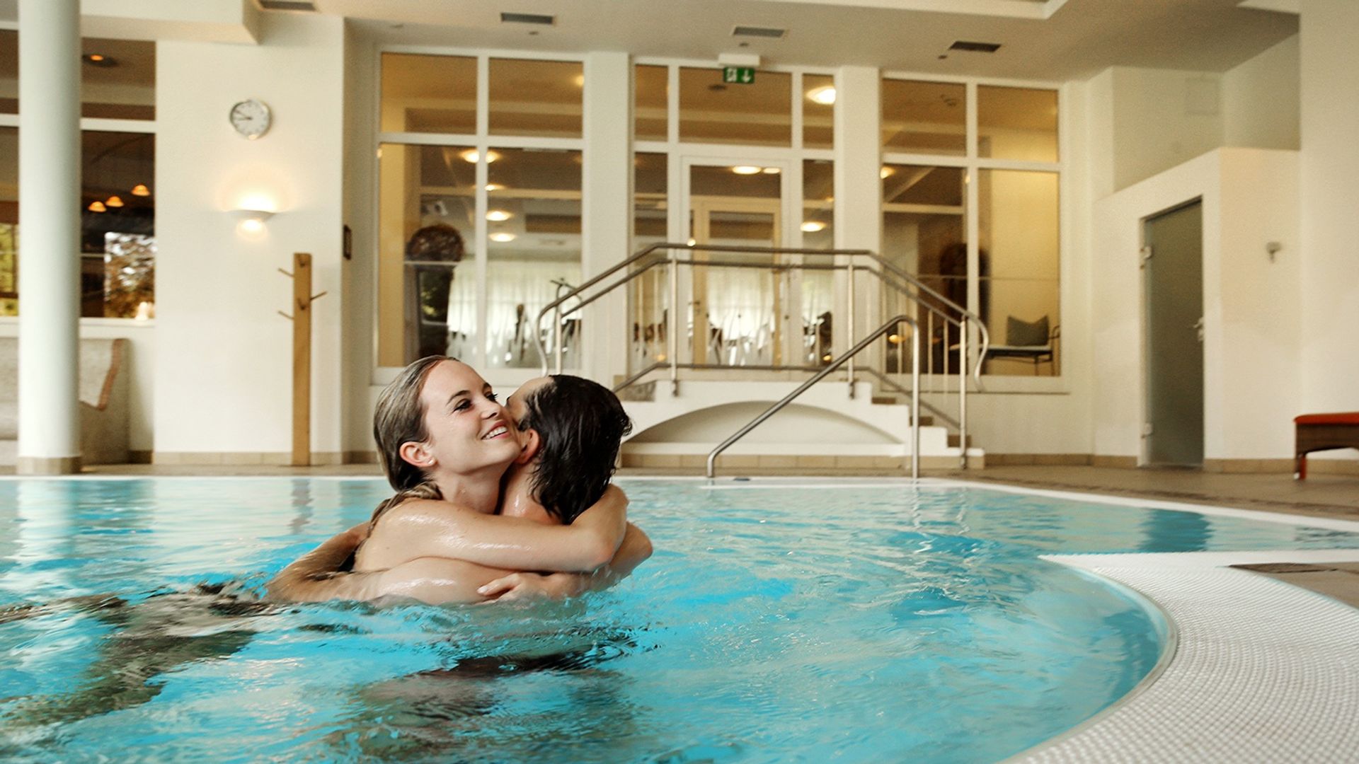 Couple in the pool