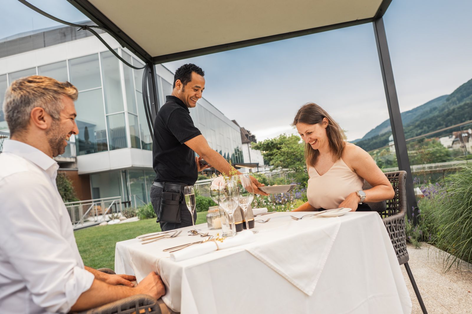 Pavillondinner im Schloss