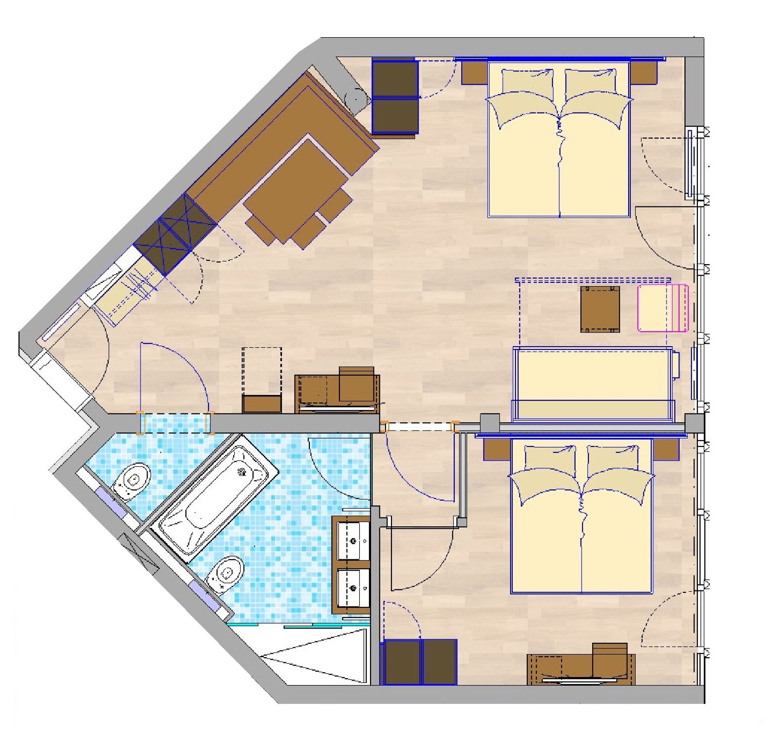 App. Waldruhe I 50 qm - 2 Raum image 4 - Familotel Tiroler Zugspitzarena Kaiserhof